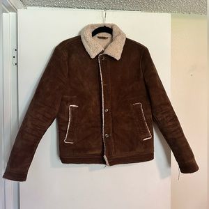 Sherpa lined corduroy jacket